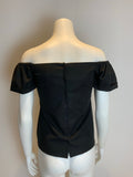 Razan Alazzouni Cotton Runaway Off The Shoulder Puff Sleeve Top F 32 US 0 UK 4 ladies