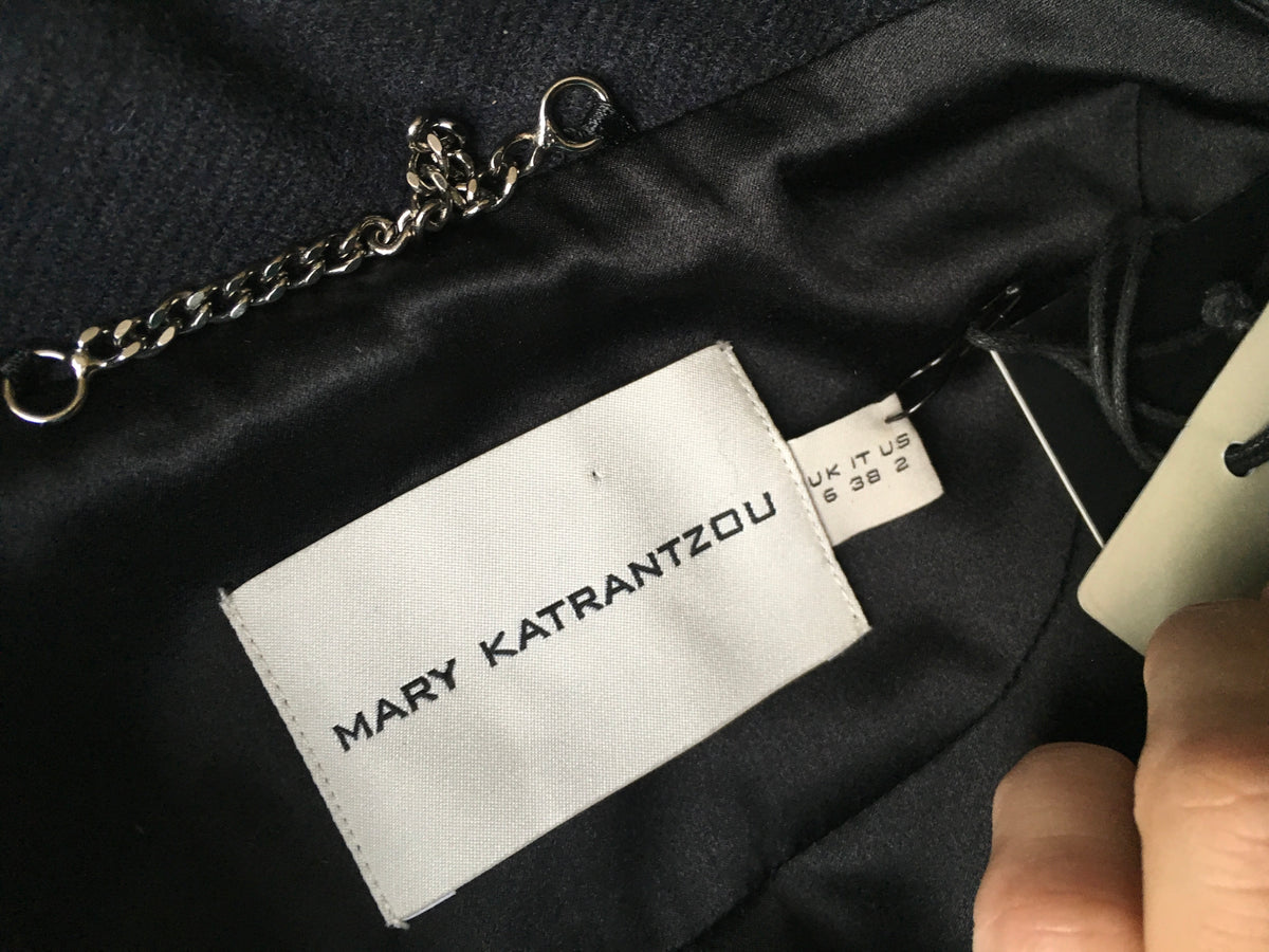 MARY KATRANTZOU Lodger saga fox fur sleeve tulle and wool jacket  Ladies