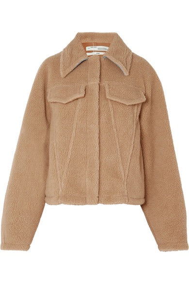 Off-White c/o Virgil Abloh Kylie Jenner Bear faux shearling jacket Ladies