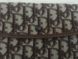 Christian Dior 1960's Diorissimo vintage  Leather Trim Clutch Pouch Ladies