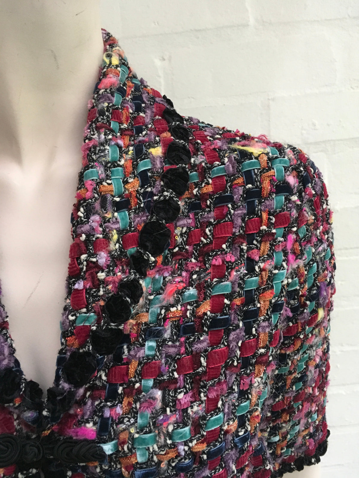 CYNTHIA STEFFE Tweed Like Chanel Cropped Coat Jacket Ladies