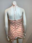 Ella Moss Stripped Pink Prima Cotton Summer Top Size S small ladies