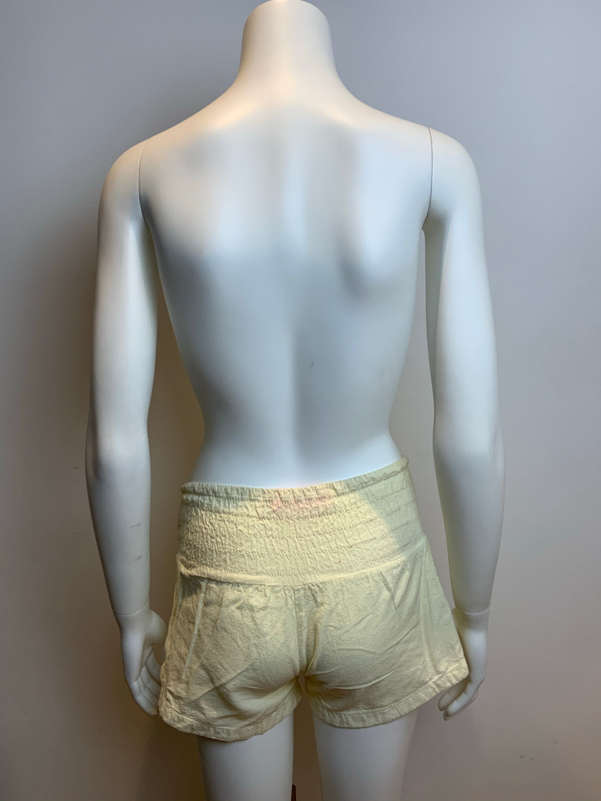 Charlotte Solnicki Yellow Cotton Shorts Size XS ladies