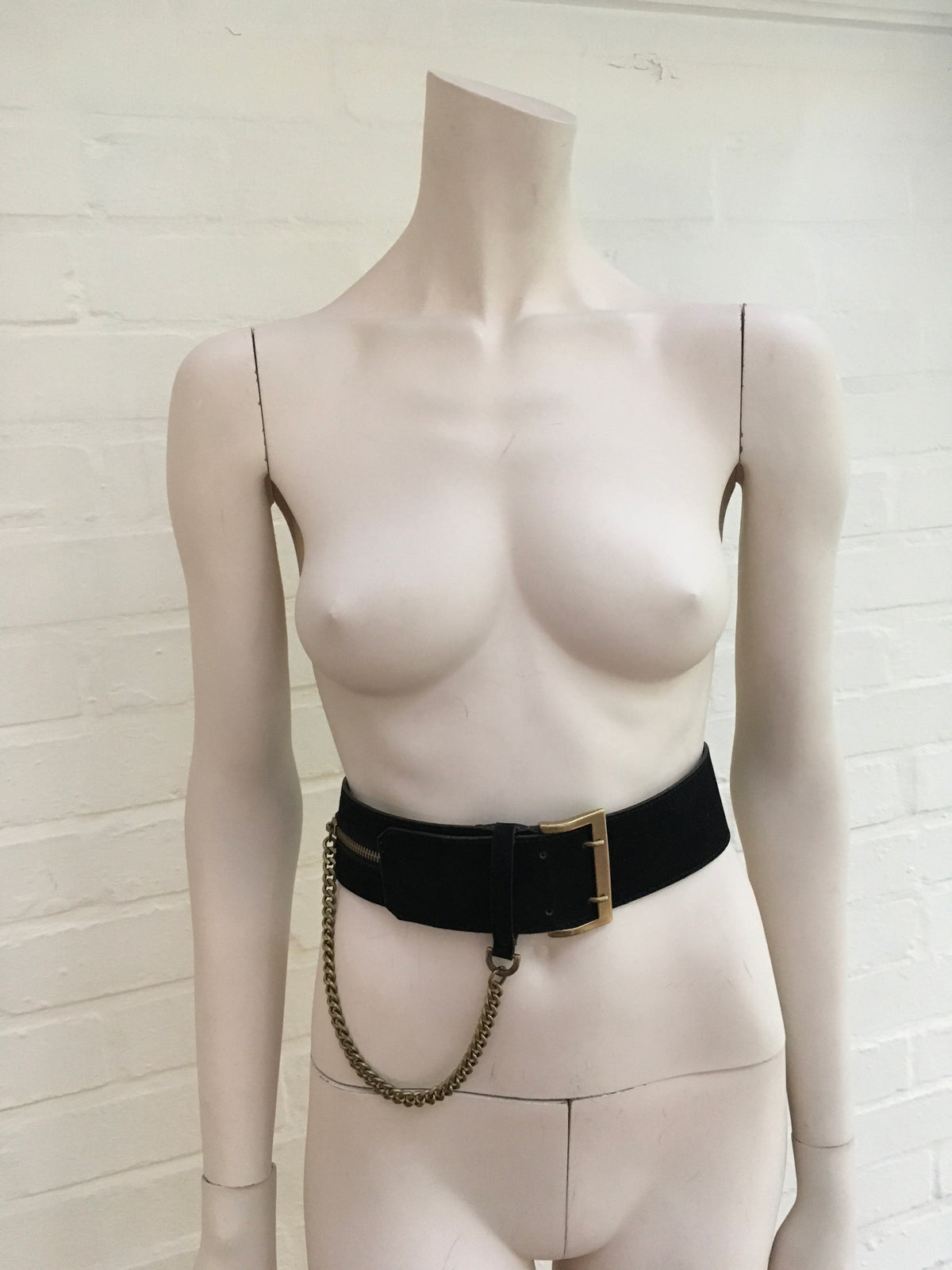 Alexander McQueen McQ Chain and velvet waist belt Ladies