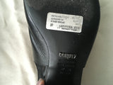 Schutz Atanado Soft Black High Heel Sandals Slip-On Wedge Shoes Size BR 7 39 ladies