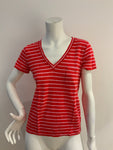 J.Crew Linen Striped T shirt $150 Size S Small ladies