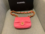CHANEL 2022 Limited Lambskin Quilted Small CC Funky Town Flap Bag Handbag ladies