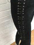 Jasmine di Milo Pronovias Skinny Suede Leather Legging Pants Trousers Ladies
