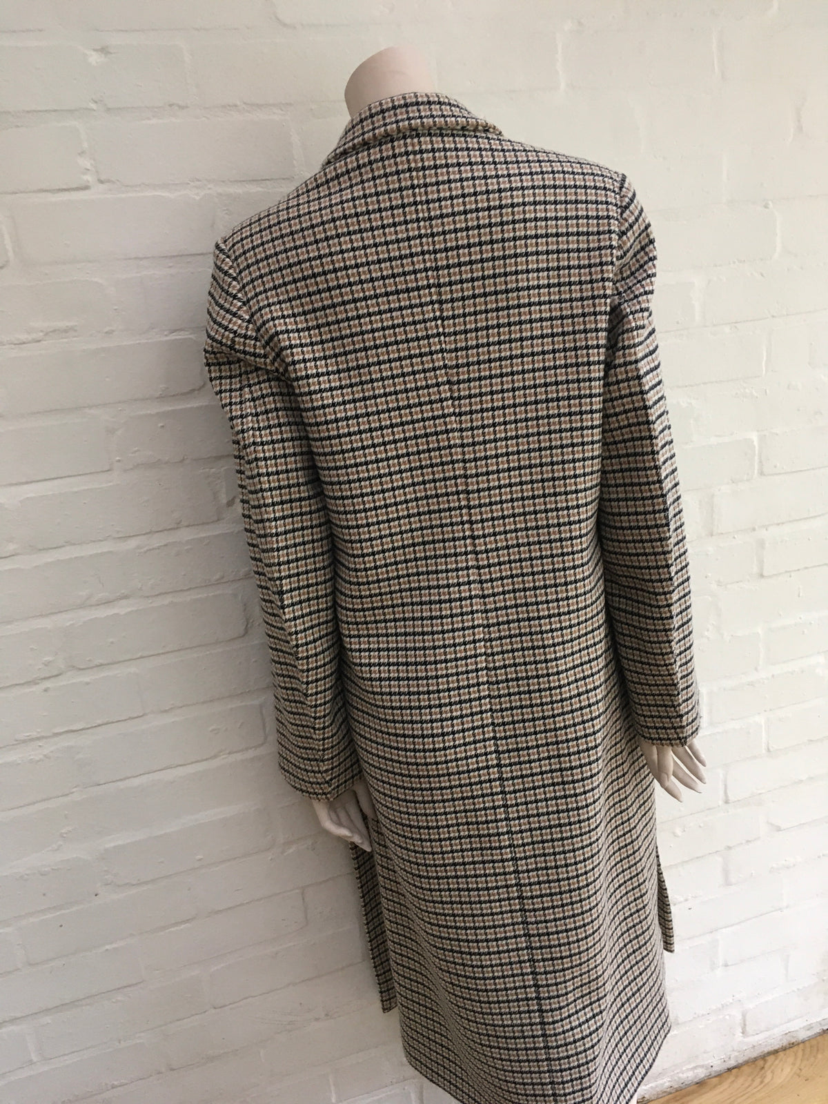 STELLA MCCARTNEY Oversized checked wool-blend coat Size 38 Ladies