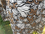 DIANE VON FURSTENBERG Black Floral Vine Jersey 'Camelita' Wrap Dress Size 6 UK 10 Ladies