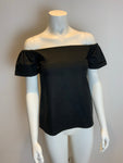 Razan Alazzouni Cotton Runaway Off The Shoulder Puff Sleeve Top F 32 US 0 UK 4 ladies