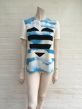 Moschino Clouds Heart Print Top Ladies