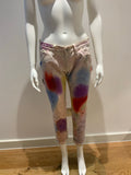 Ralph Lauren Blue Label Skinny Paint Splatter Jeans Denim Pants Trousers Sz 28 ladies