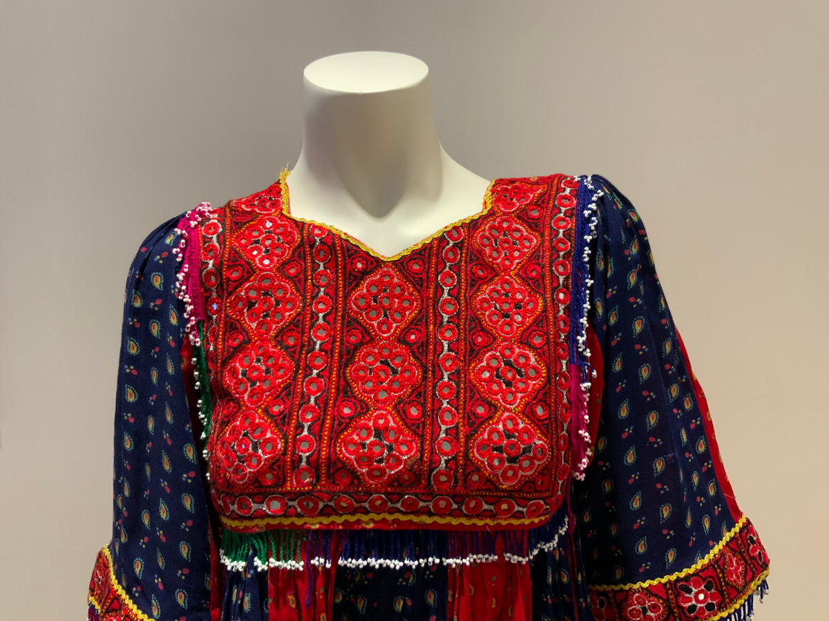 Hand Made Beaded Boho Indian Festival Gypsy Hippie Dress Size XXS ladies