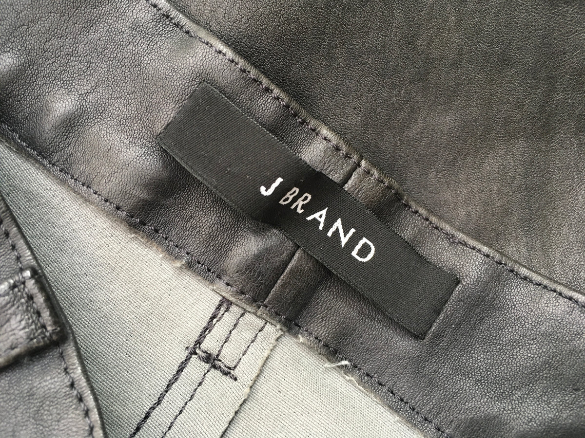 J BRAND L8001 Leather Super Skinny Pants Trousers Size 25 MOST WANTED ladies