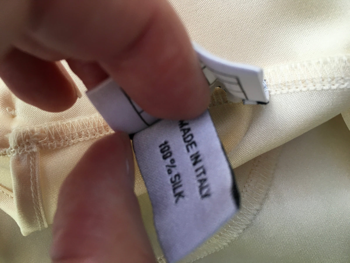 CHANEL Ivory Silk Camisole Cropped Top F 36 UK 9 US 4 ladies