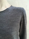 Zadig & Voltaire Grey Gwendal Bis Merino Wool Knit Sweater Jumper Size M medium Ladies