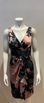 Diane von Furstenberg DVF Printed Silk Dress US 6 UK 10 ladies