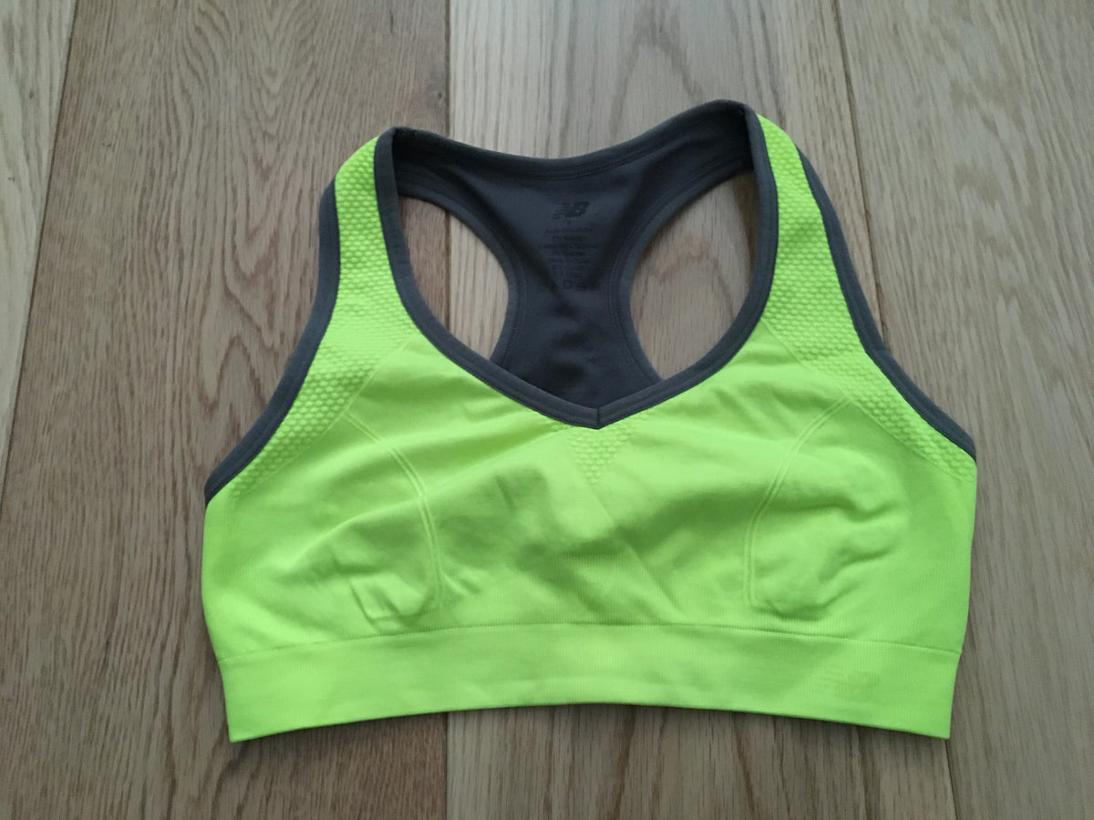 NB New Balance Bright Neon sports bra Size S Small LADIES