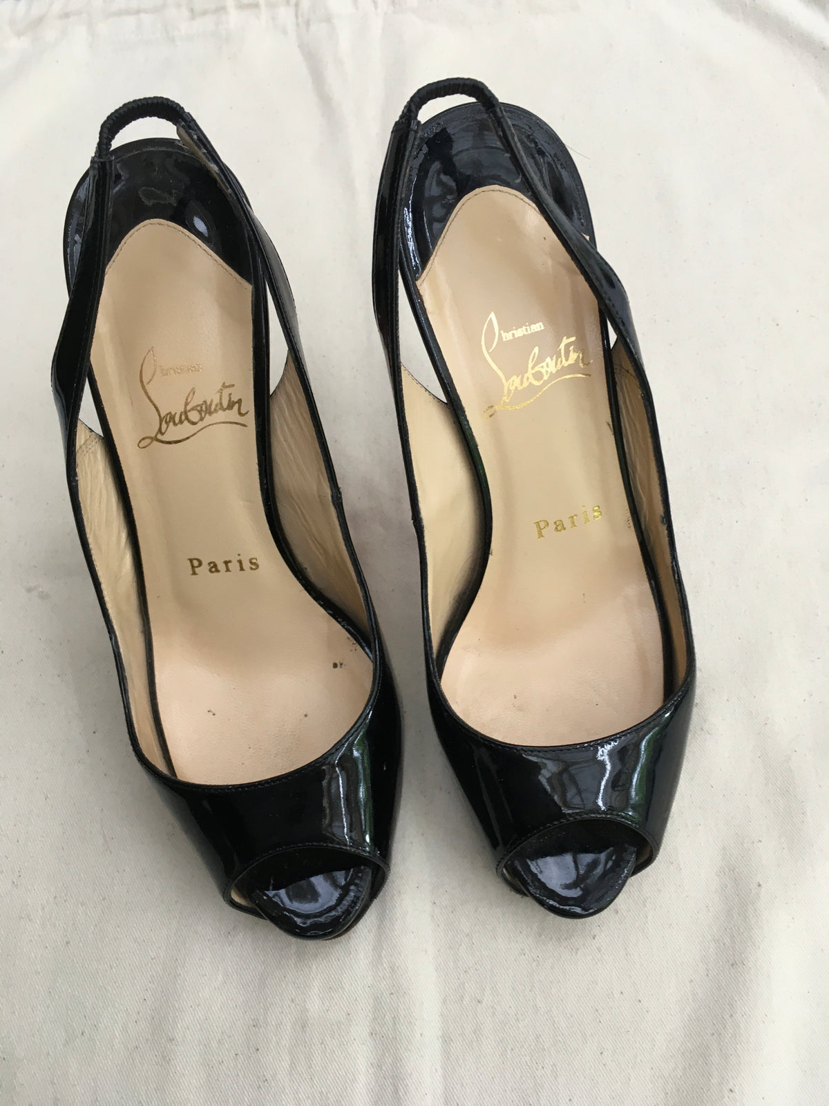 Christian Louboutin peep-toe slingback pumps Shoes 36 UK 3 ladies