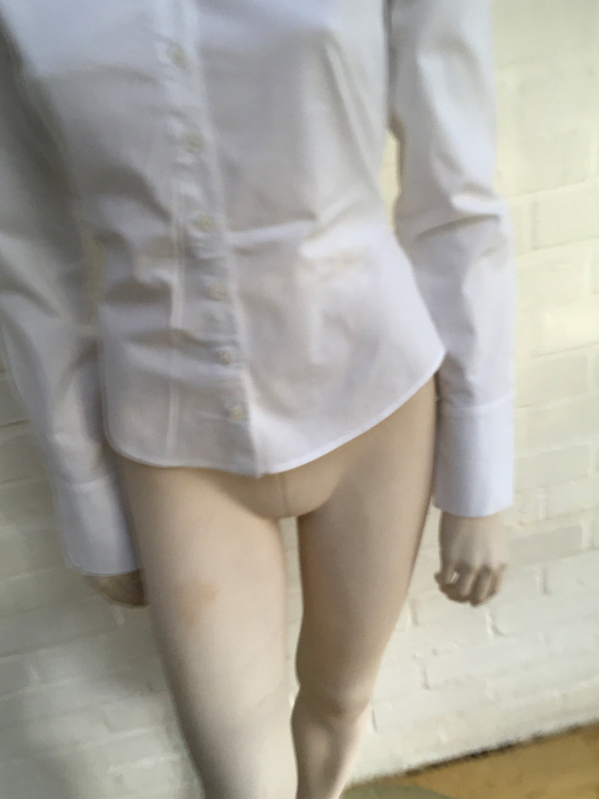 Anne Fontaine NACERA Long Sleeves Collared White Shirt Size F 38 UK 10 US 6 S Ladies