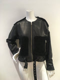IRO Ever Shearling Leather Jacket Size F 38 UK 10 US 6 SEEN ON ALL CELEBRITIES ladies