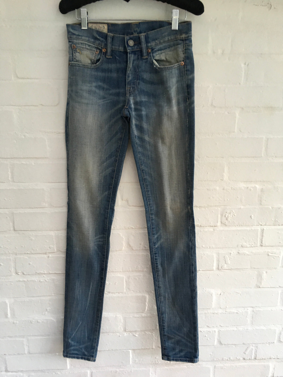 Ralph Lauren Tompkins Jordan Wash Skinny Fit Jeans Denim Pants Ladies