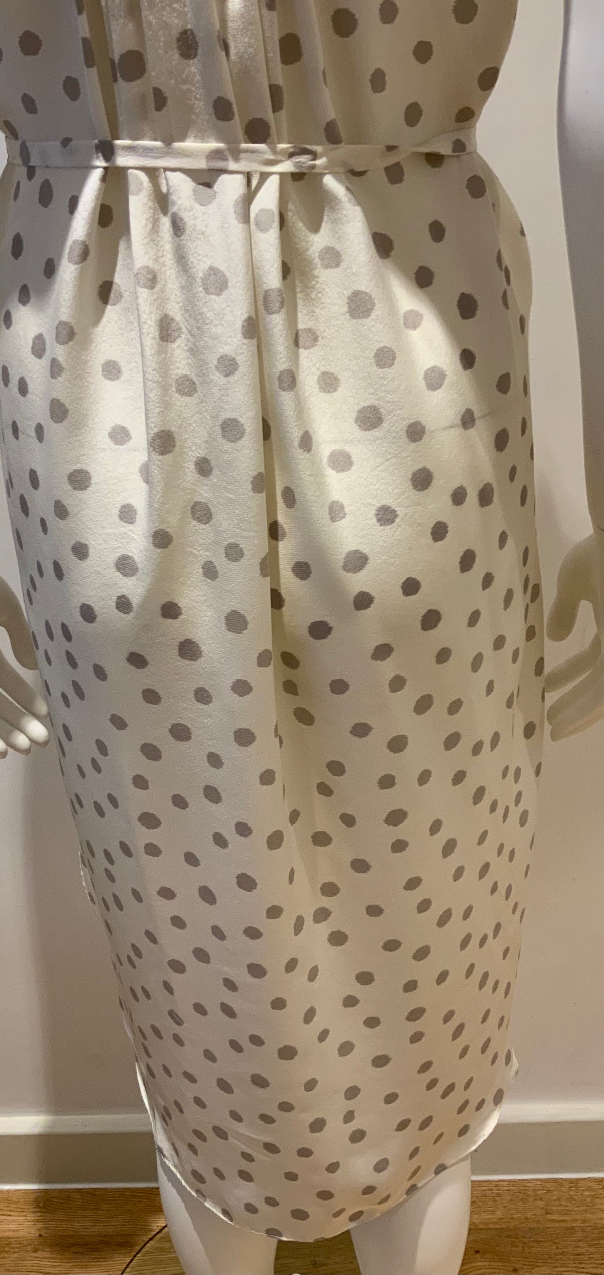 REBECCA TAYLOR Ladies White Silk Sleeveless Studded Collar Dress Size S small ladies