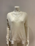 Benino by Noa White Lace Insert Knit Jumper Sweater Top Size M medium ladies
