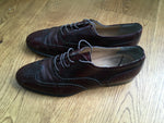 Salvatore Ferragamo Wingtip Leather Oxford Dress Shoes Size 9 1/2 D MEN