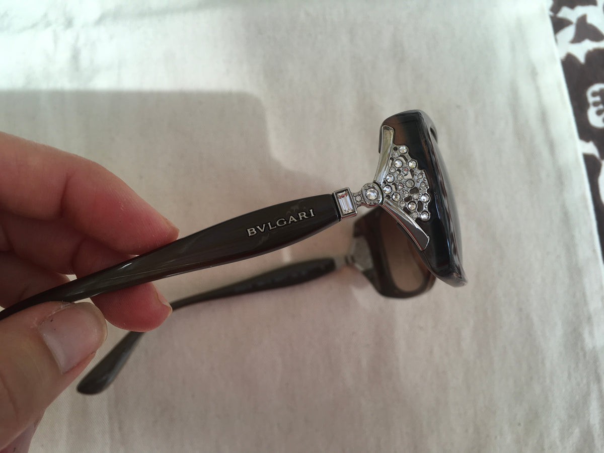 BVLGARI SWAROVSKI CRYSTAL BV 8099B 55 986/13 SUNGLASSES ladies