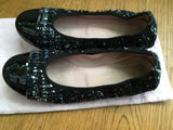 Pretty Ballerinas - Shirley Flat Tweed Cap Toe Shoes 36 UK 3 US 6 Ladies
