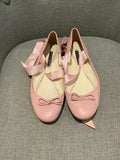 Ralph Lauren Collection Leather Ballet Flats In Pink Size US 8.5 UK 5.5 EU 38.5 ladies