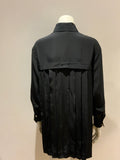Chanel 2013 Pleated Silk Shirt Dress Pearls Buttons Amazing F 38 UK 10 US 6 ladies