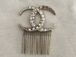 CHANEL SOLD OUT Crystal Paris Dubai CC Hair Comb Pin Gold Limited Edition Ladies