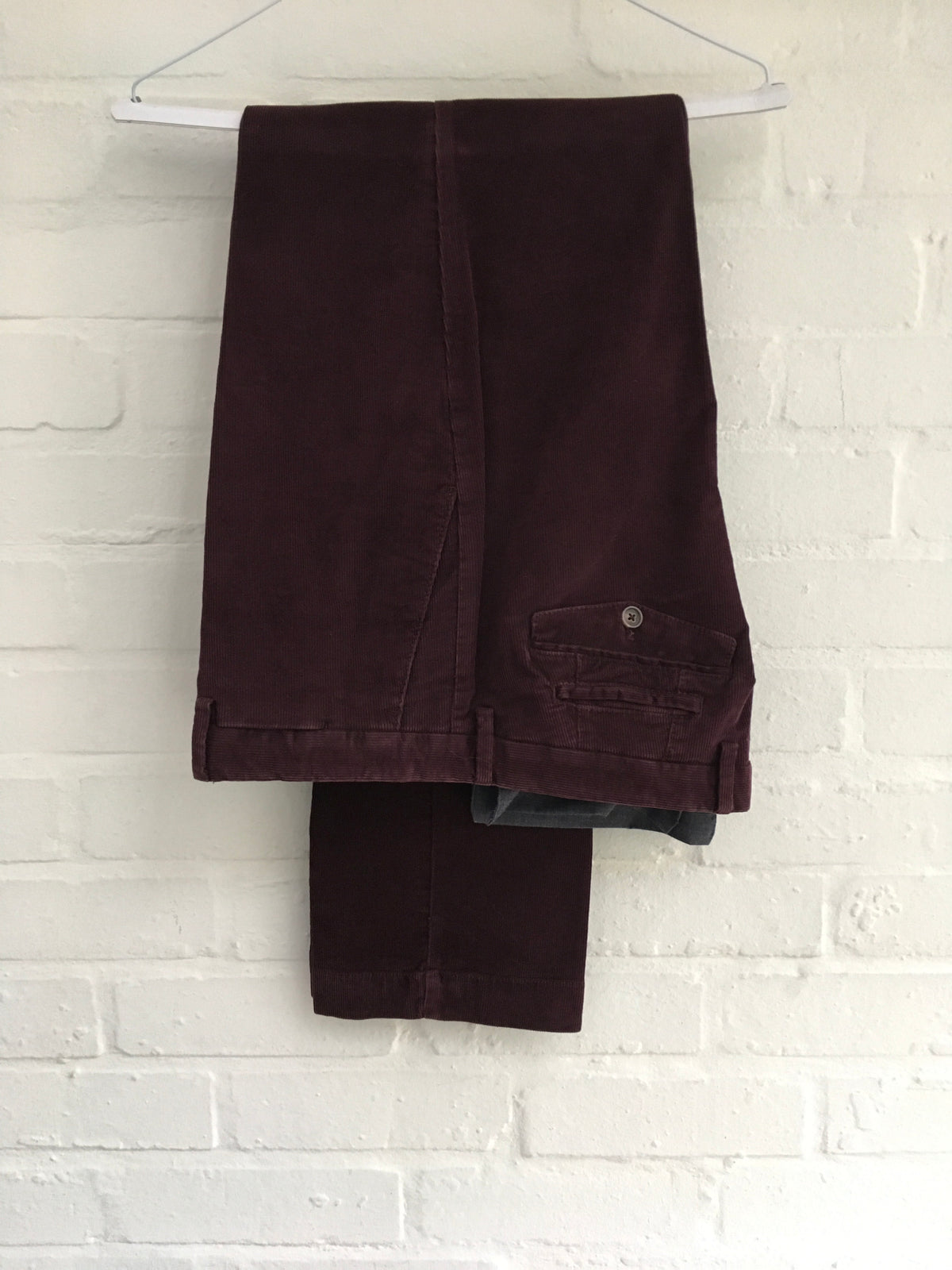 HACKETT LONDON MENS SANDERSON ASHBY WINE CORDUROY CORDS TROUSERS PANTS Men