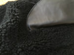 JOSEPH Women's Black Shearling Lamb Skin Suede Dress Size F 38 ladies