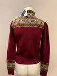 Ralph Lauren Polo Cressida Lambswool Fair Isle Mockneck Jumper Sweater S small ladies