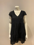 SHEIN BLACK EYELET MINI DRESS Size S SMALL MOST WANTED ladies