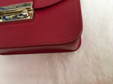 Furla Metropolis Top Handle 903885 Red Bag Handbag Chain ladies