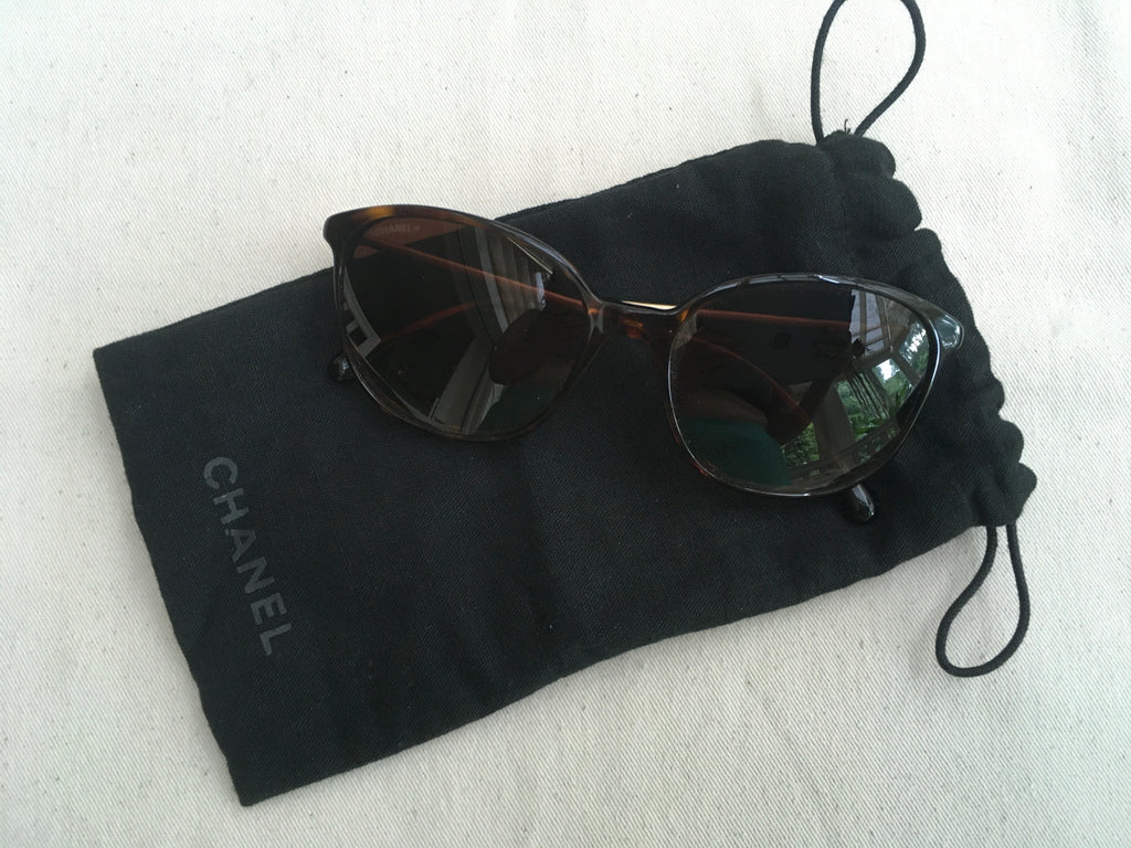 Chanel Tortoise 5291-b C.714/S5 Crystals Sunglasses ladies –  Afashionistastore