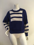 SELF-PORTRAIT Intarsia cotton jumper sweater Size L large ladies