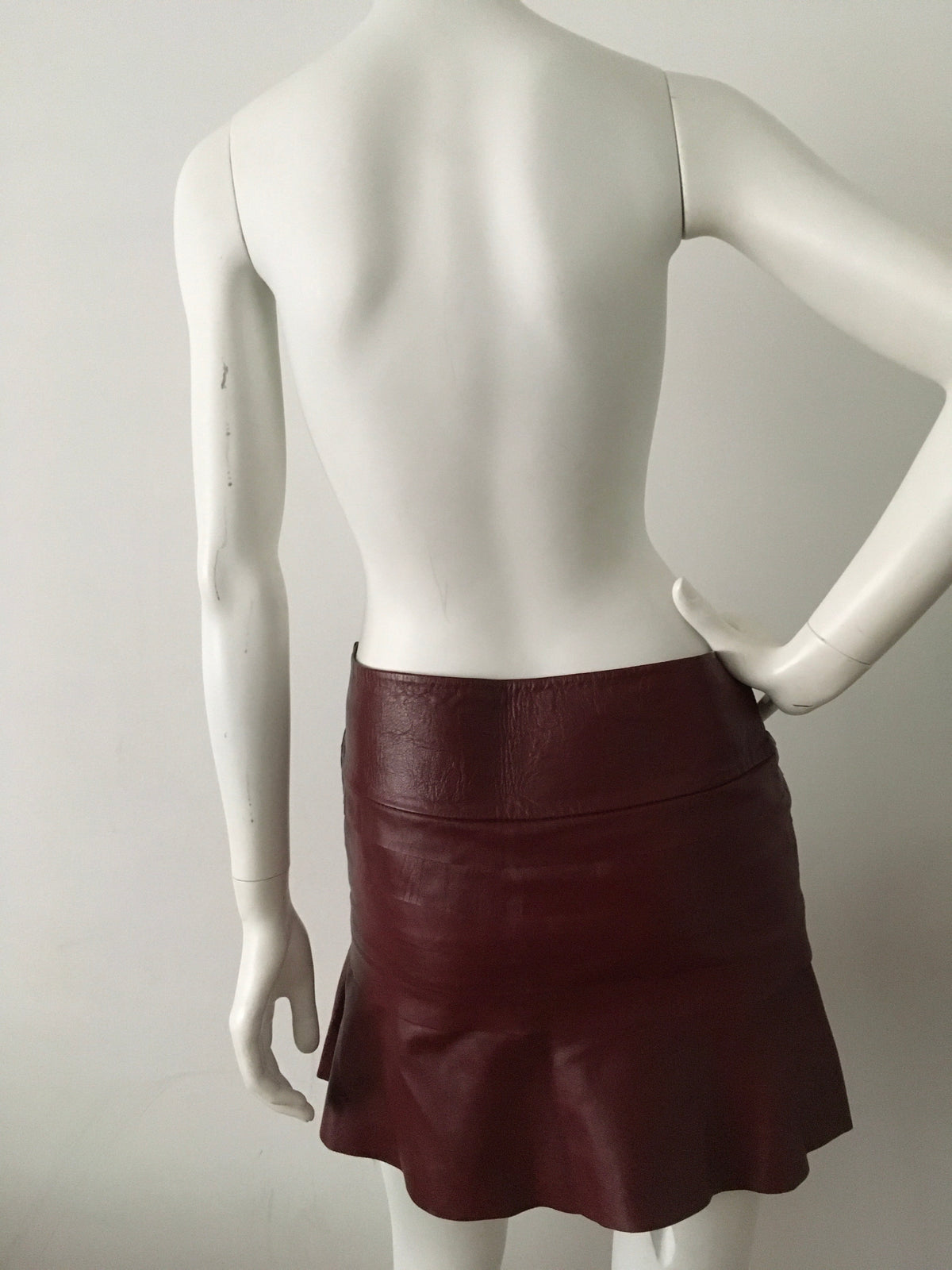 Ateen Brazil Faux Leather Mini Skirt 38 S Small ladies