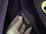 SAINT LAURENT YVES SAINT LAURENT YSL Muse Two Medium leather tote Bag in Purple ladies