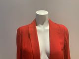 JASMINE DI MILO OVERSIZED RED SILK WOOL BLAZER SIZE UK 8 US 4 EU 36 ladies