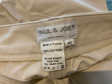 Paul & Joe Beige Wide Leg Pants Trousers Size F 40 UK 12 US 8 ladies