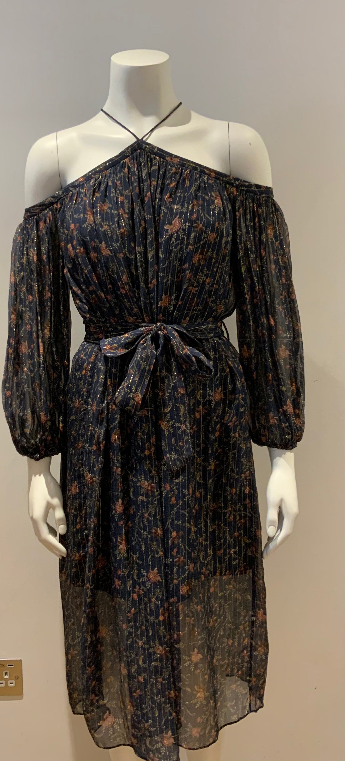 ZIMMERMANN Celebrities Favourite Havoc Suspend Silk Dress Size 1 S small ladies