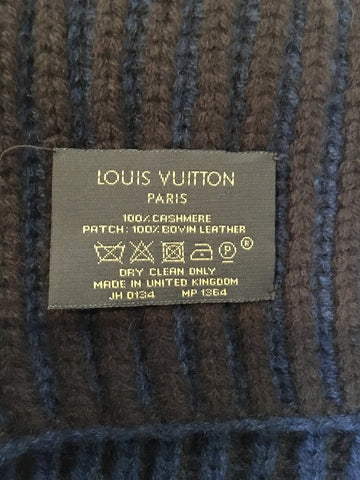 Louis Vuitton Brown Monogram Cashmere Camouflage Stole Scarf