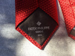 Patek Philippe GENEVE 2014 LIMITED EDITION Champagne Red Silk Tie 100% Authentic NEW PERFECT GIFT MEN