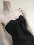 Luella for Target Black Bow Strapless Party Dress Size 3 Ladies